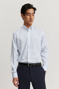 Regular Fit Grid Travel Shirt