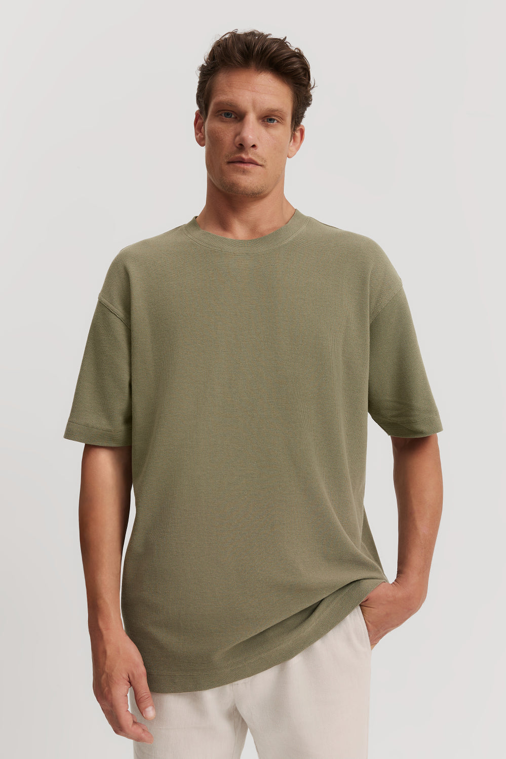 Relaxed Fit Textured T-Shirt