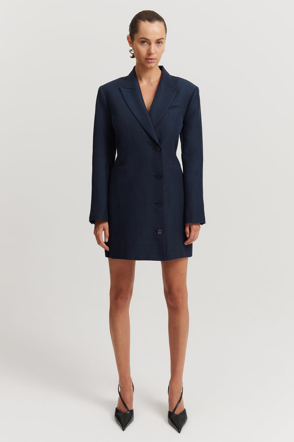 Textured Blazer Dress