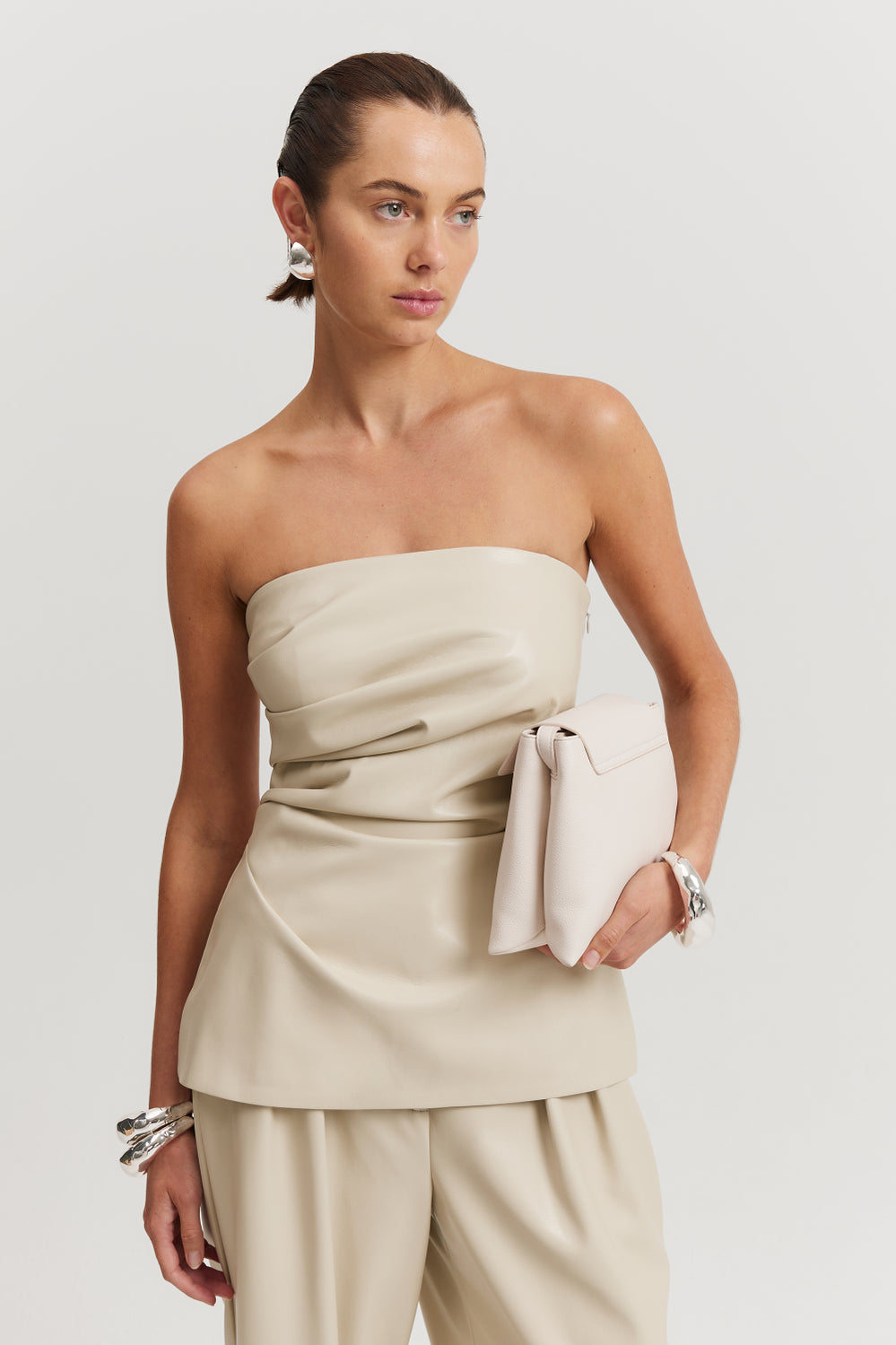Tucked Strapless Top