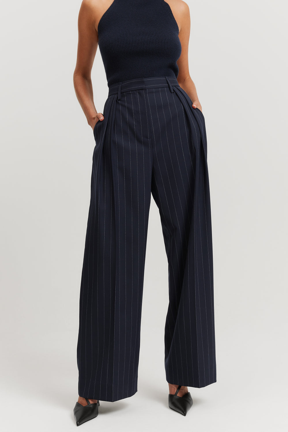 Pleat Wool Pant