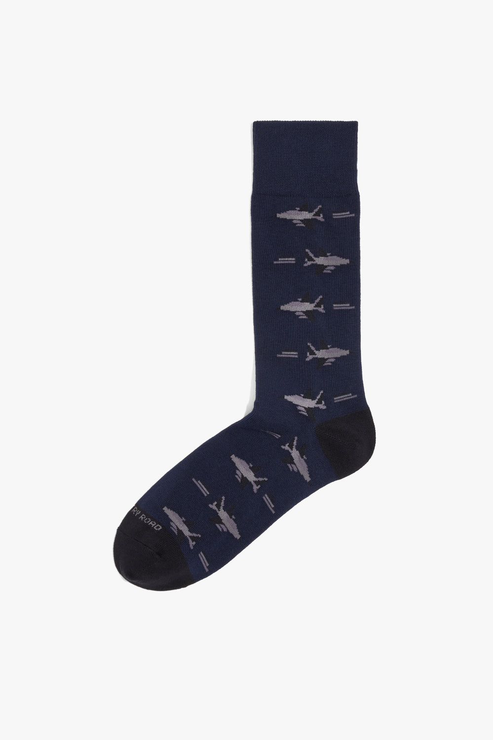 Australian Cotton Blend Jet Plane Sock