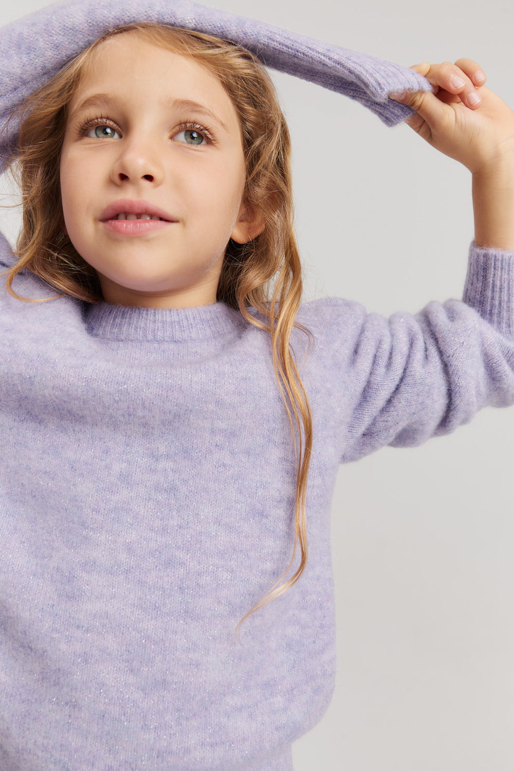 Fluffy Metallic Knit