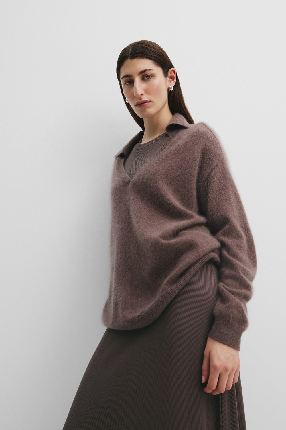 Brushed Cashmere Polo