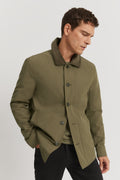 Cord Trim Wadded Jacket