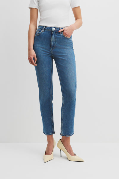 High Rise Slim Leg Jean