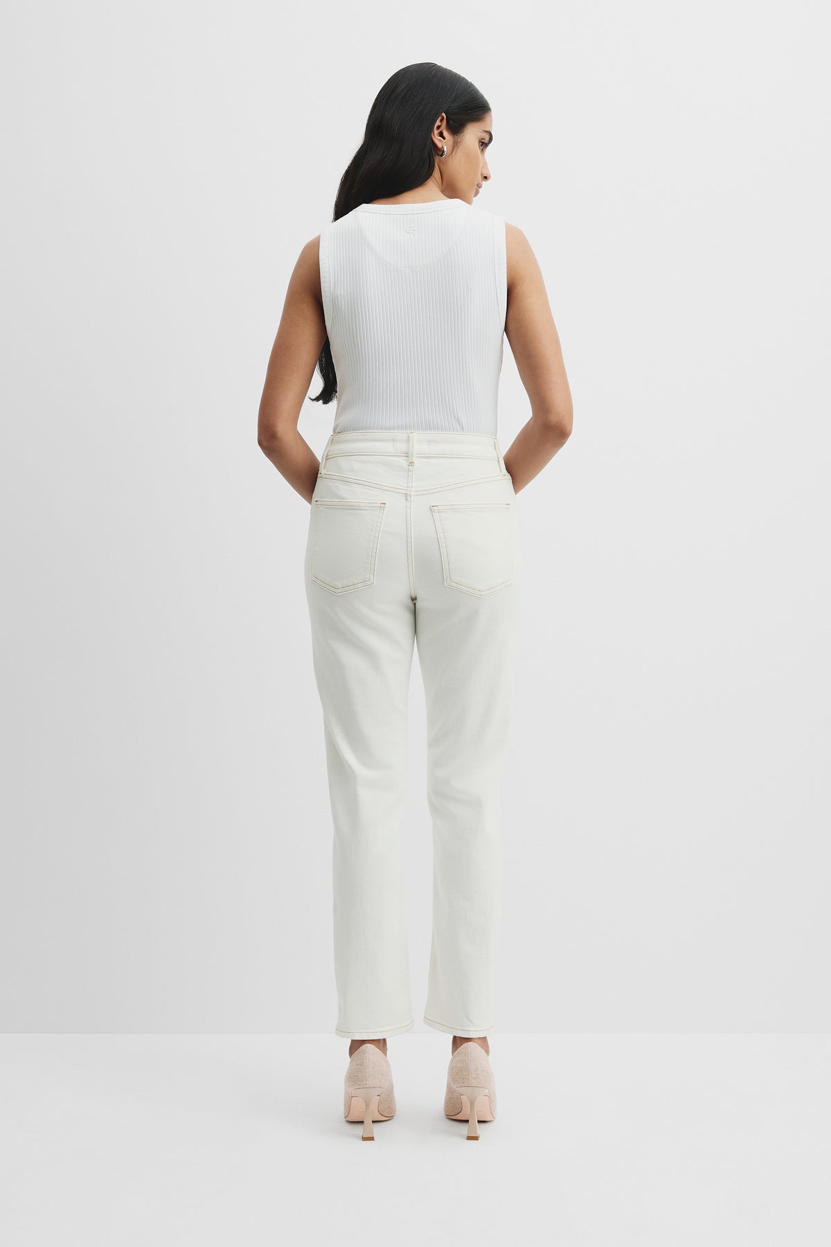 High Rise Slim Leg Jean