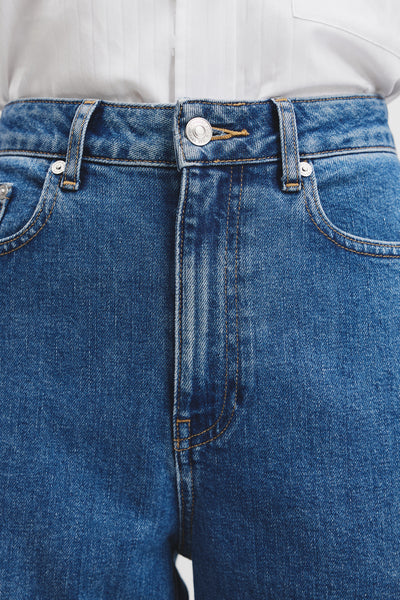 High Rise Straight Leg Jean