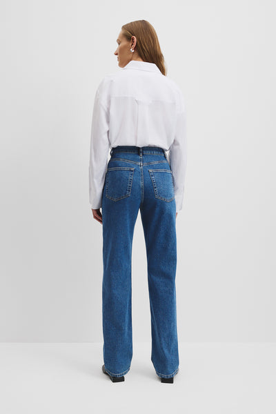 High Rise Straight Leg Jean