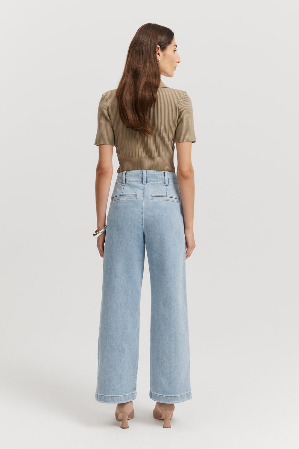 High Rise Wide Leg Jean