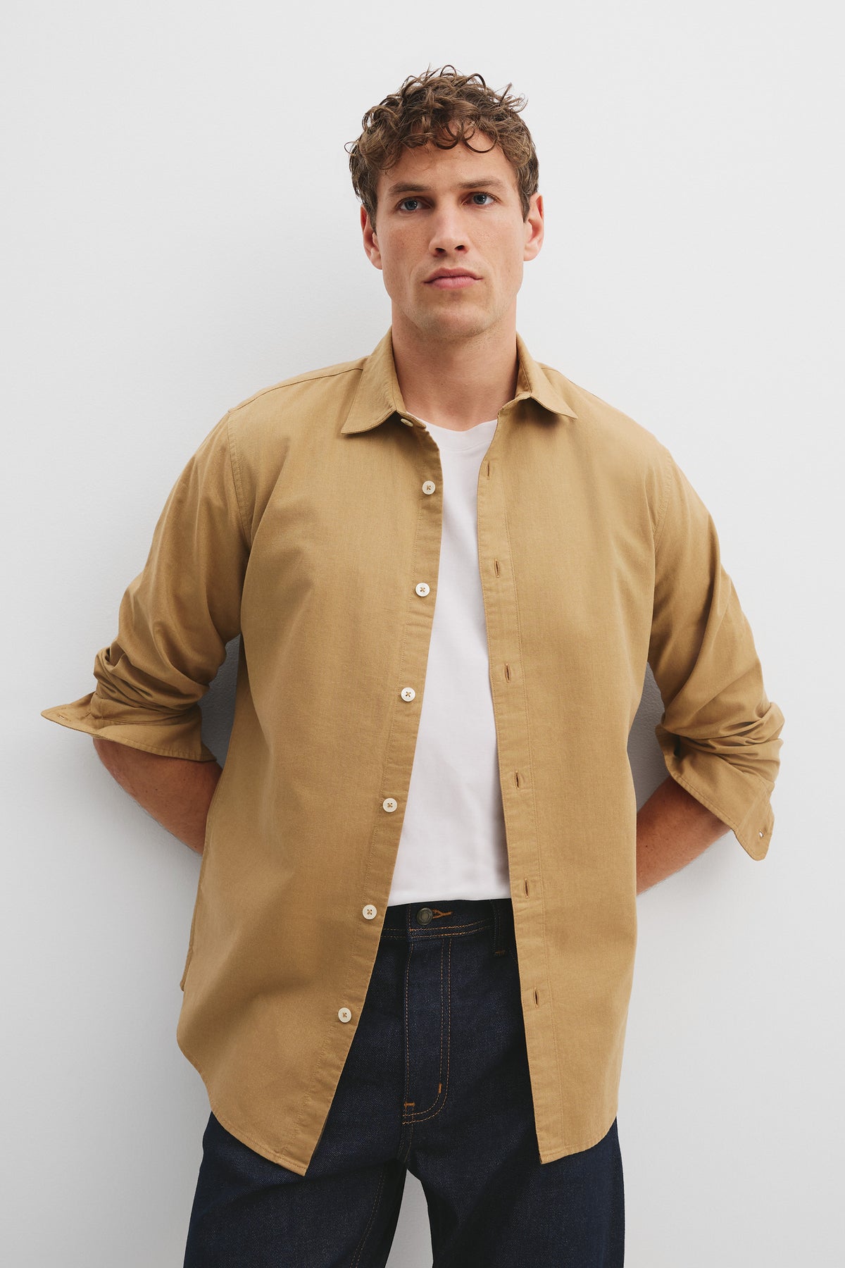 Regular Fit Australian Cotton Brushed Twill Shirt