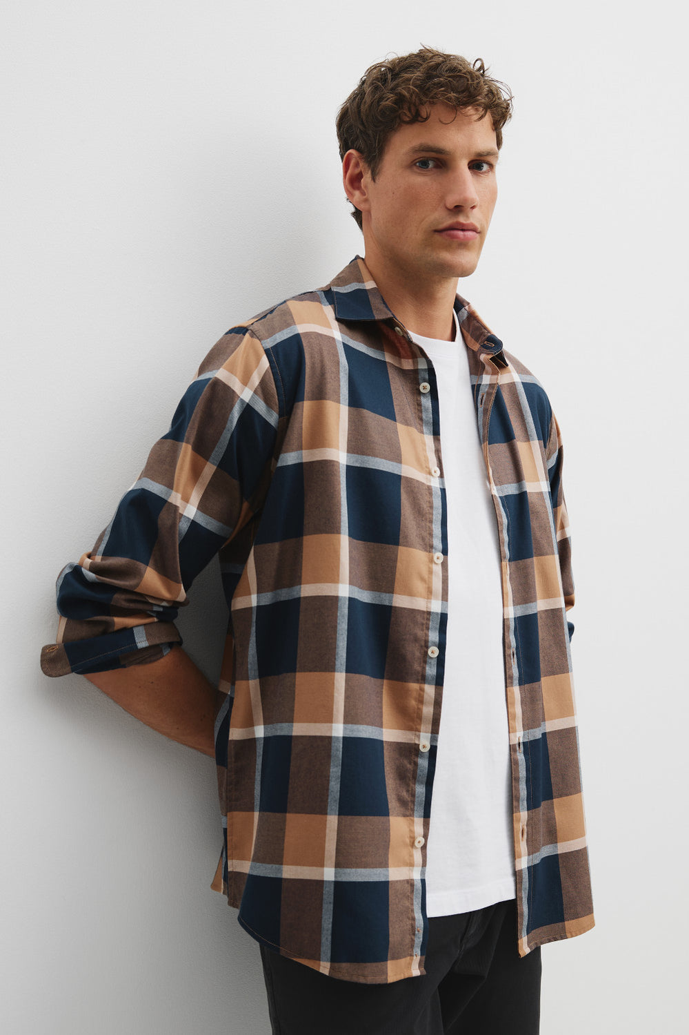 Regular Fit Australian Cotton Flannel Check Shirt