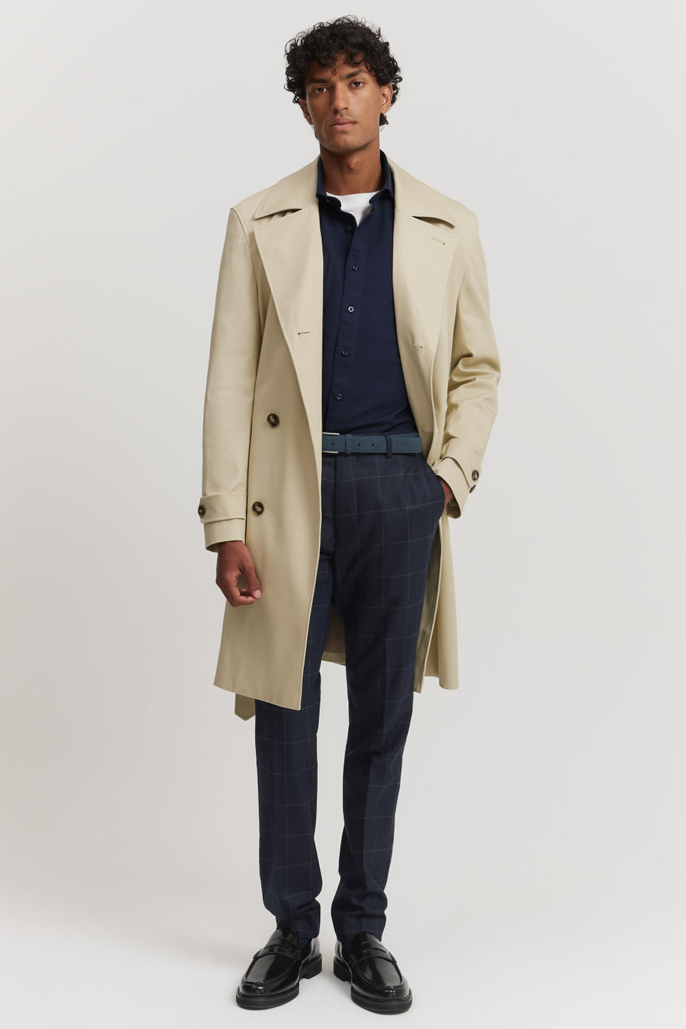 Tailored Fit Cotton Blend Shirt