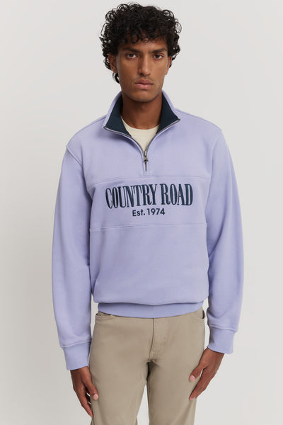 Australian Cotton Half Zip Heritage Sweat