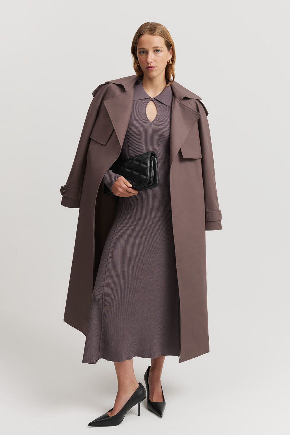 Rib Fit-And-Flare Dress