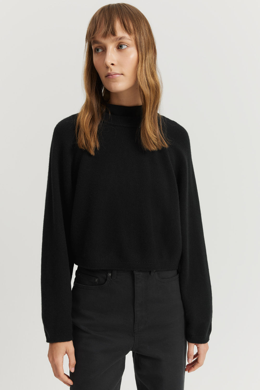 Cashmere Blend Crop Knit