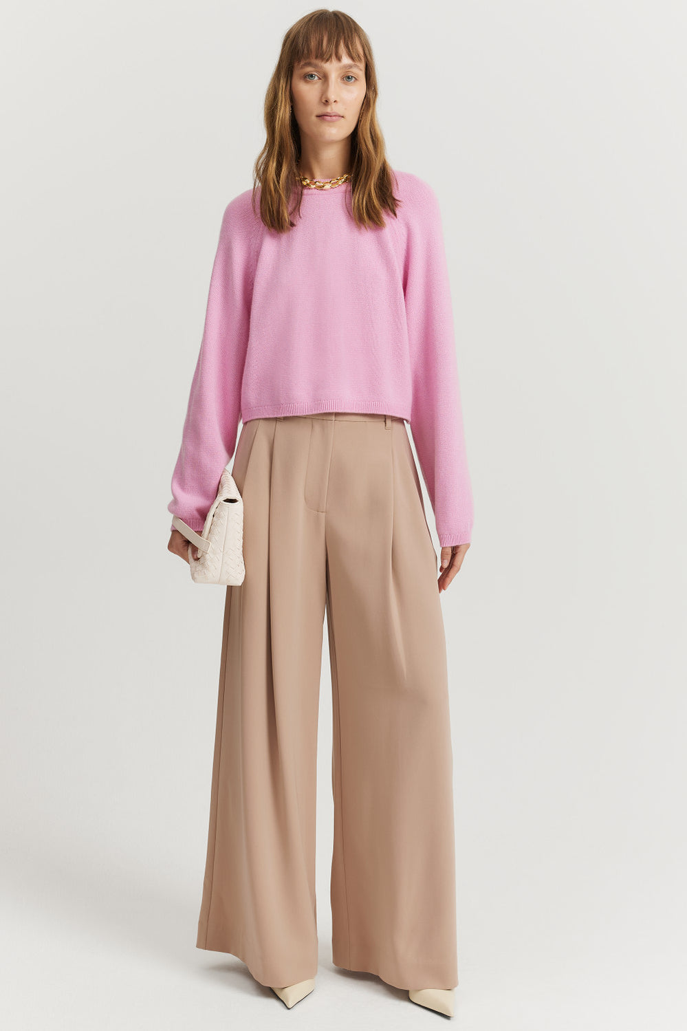 Cashmere Blend Crop Knit