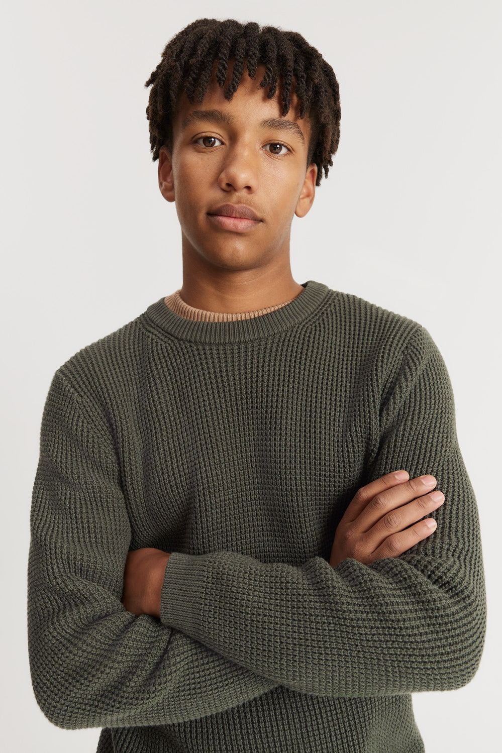 Teen Cotton Waffle Knit