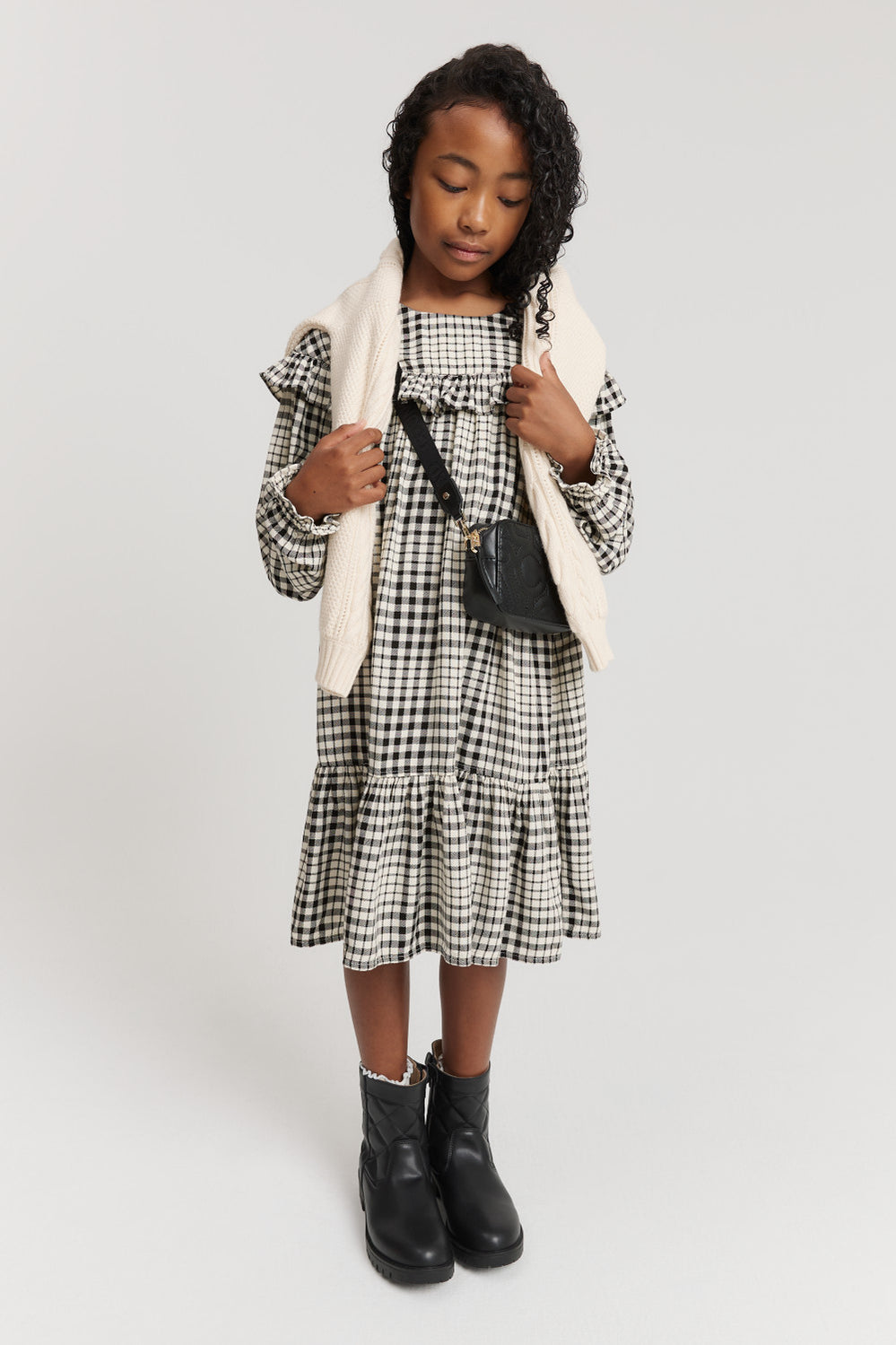 Check Mini Dress