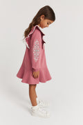 Organically Grown Cotton Embroidered Sweat Dress
