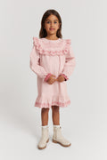 Cotton Embroidered Frill Dress
