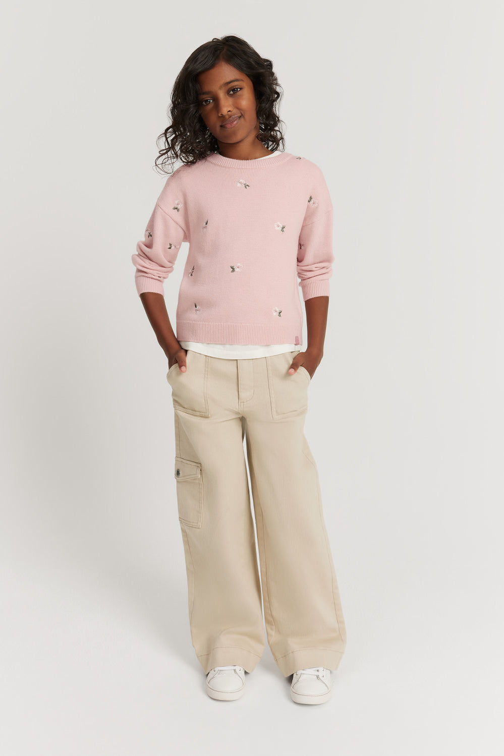 Flower Knit Pullover