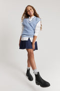 Teen Fluffy Knit Vest