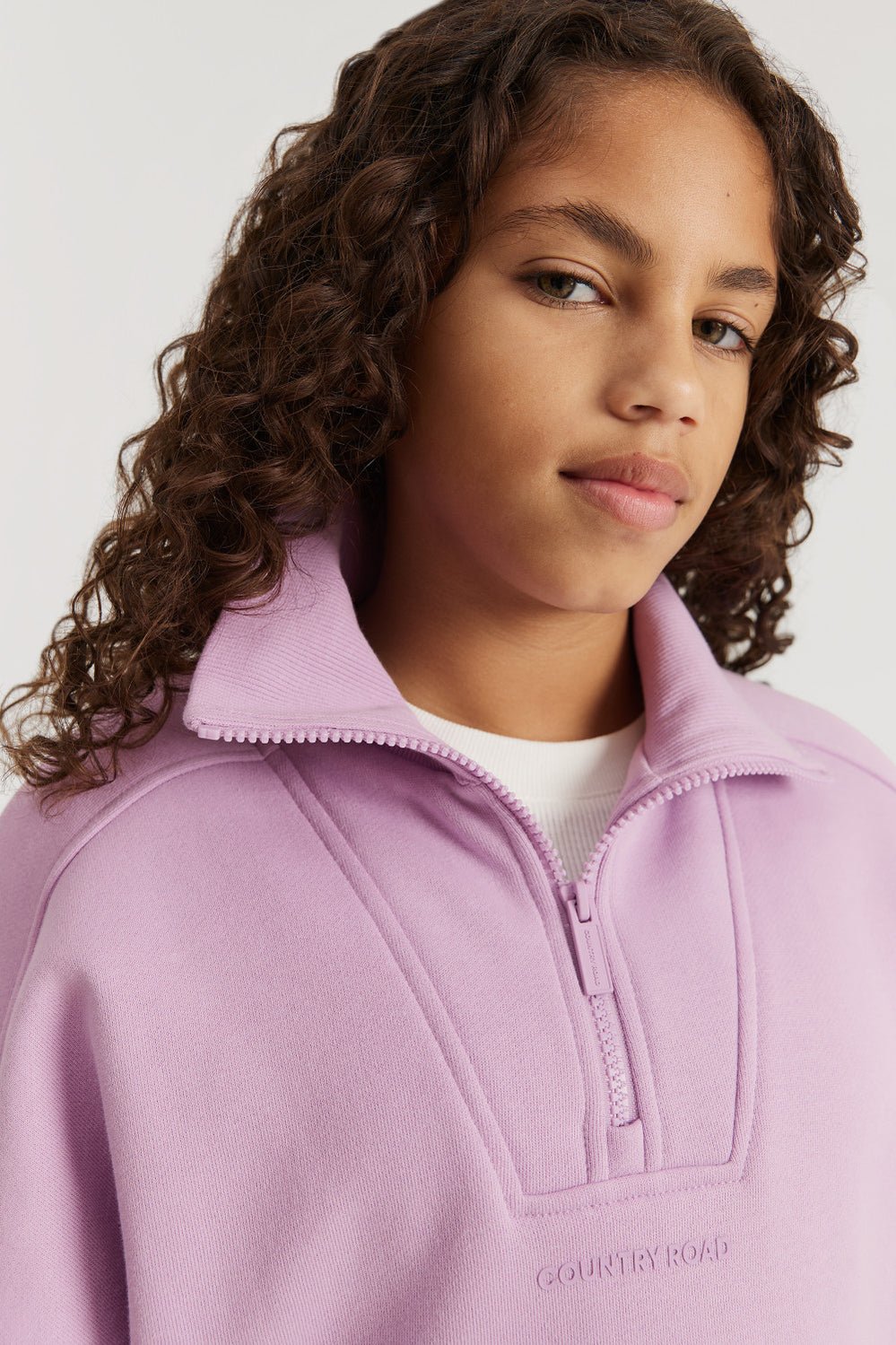 Teen Cotton Blend Panelled Logo Sweat