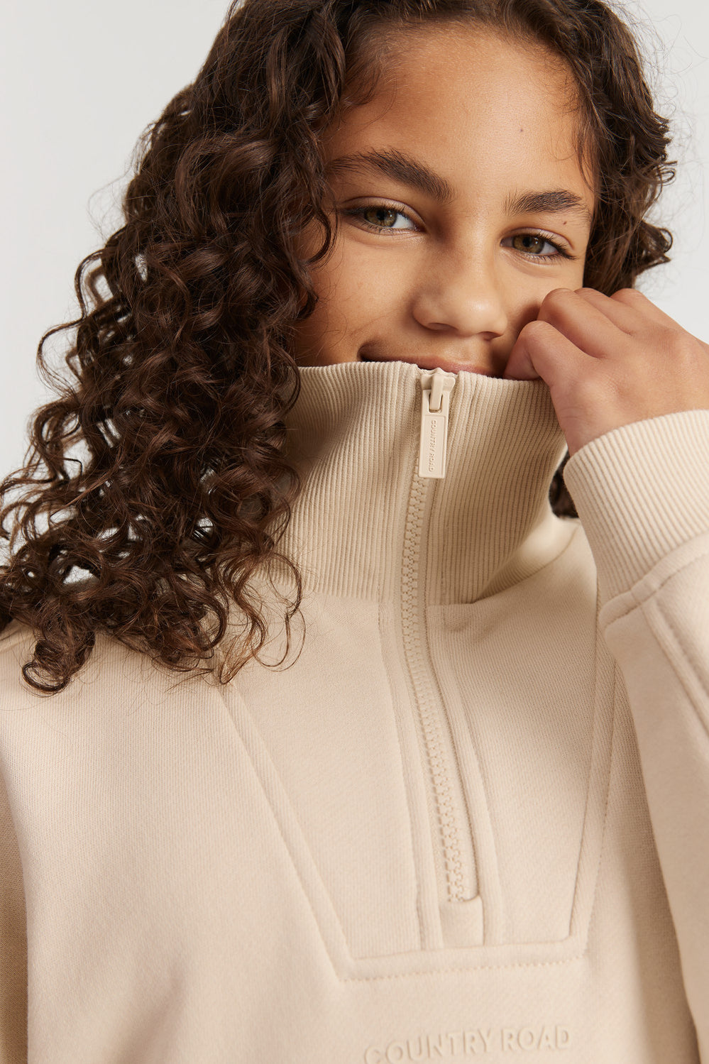Teen Cotton Blend Panelled Logo Sweat