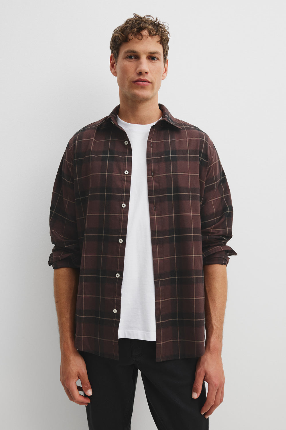 Regular Fit Australian Cotton Flannel Check Shirt