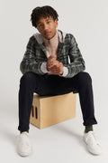 Cotton Hooded Check Shirt