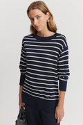 Australian Merino Wool Stripe Crew Knit