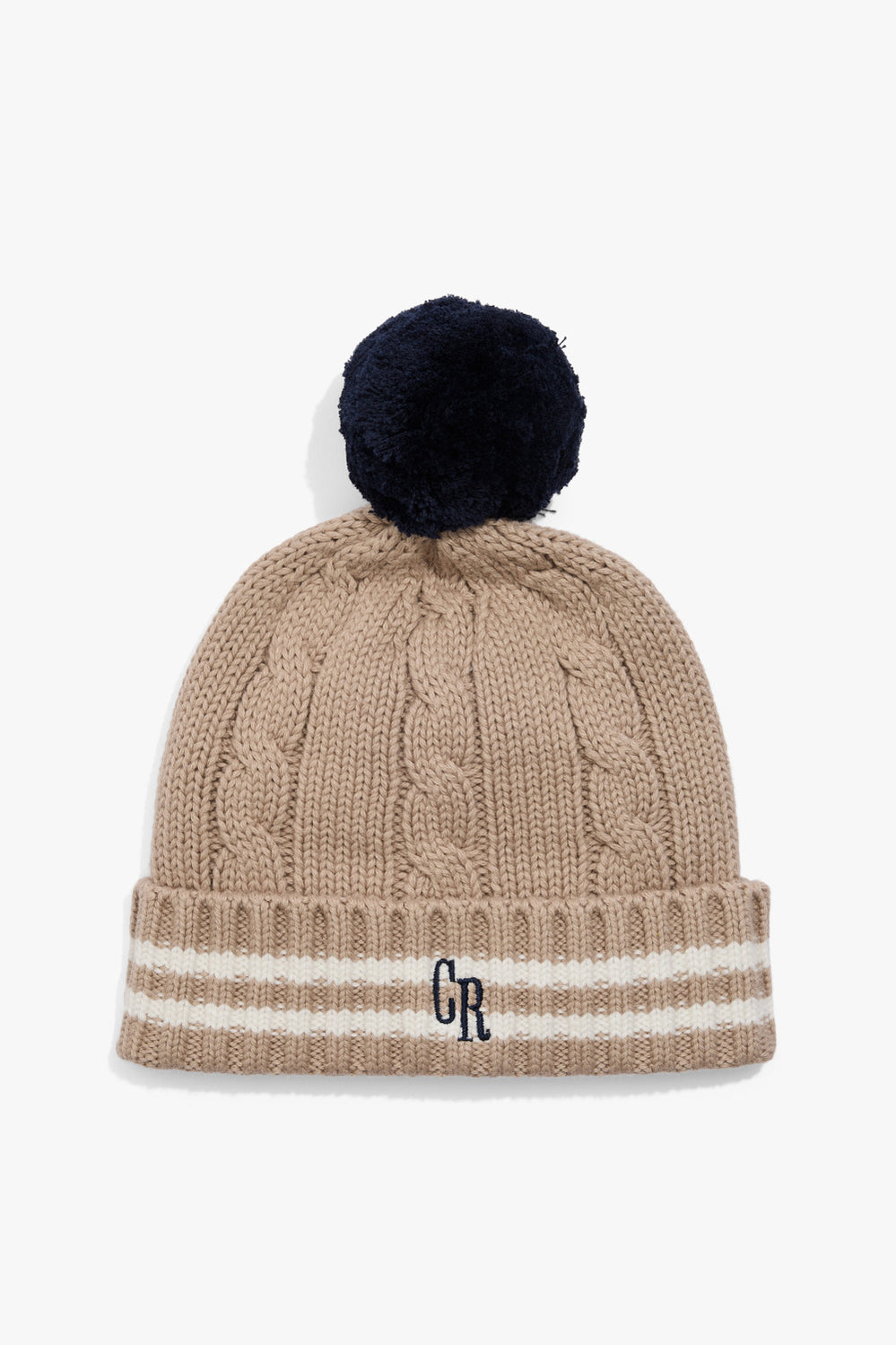 Cotton Blend Varsity Knit Beanie