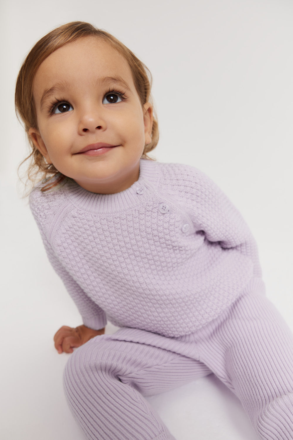 Organically Grown Cotton Blend Soft Textured Knit