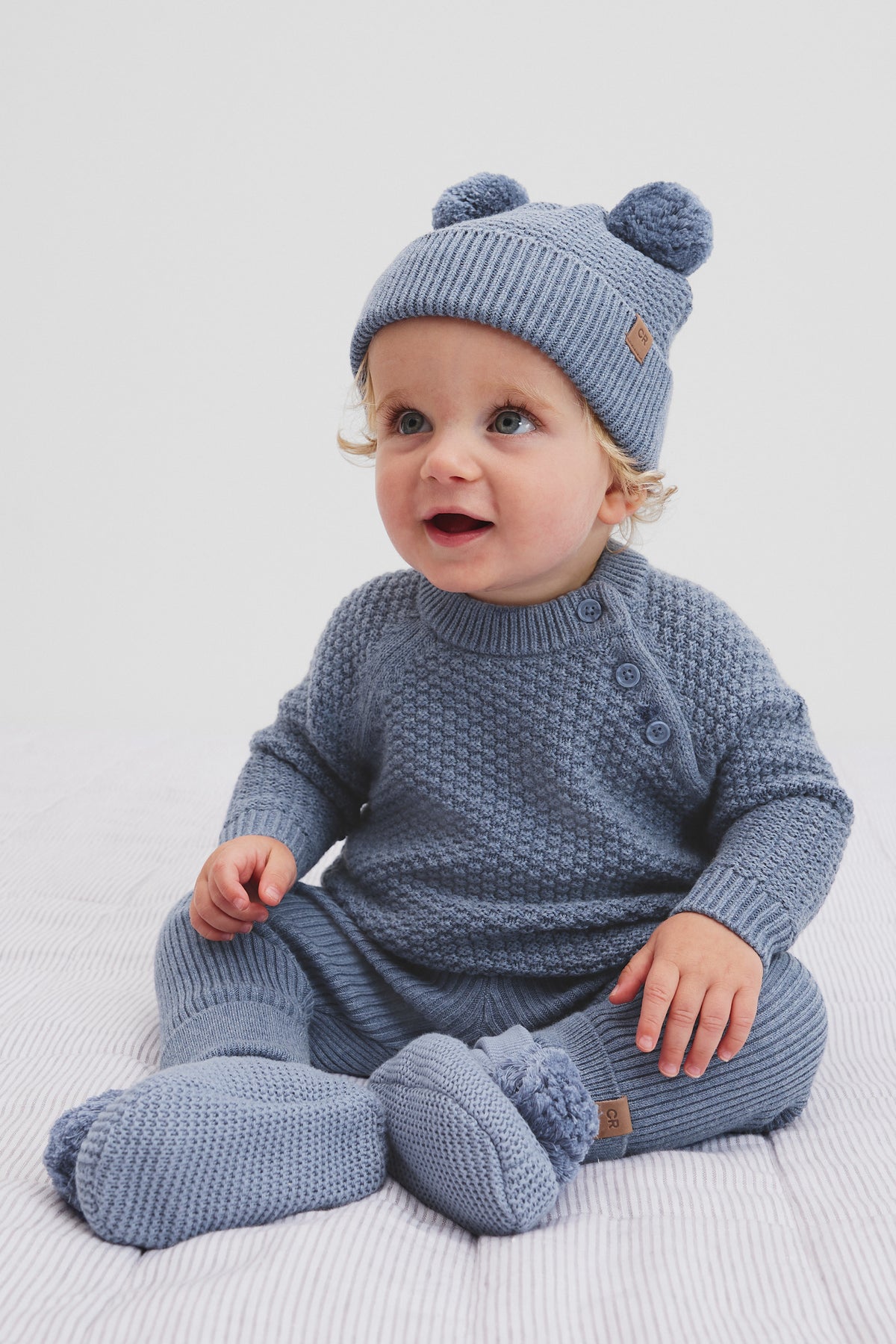 Organically Grown Cotton Blend Soft Textured Knit