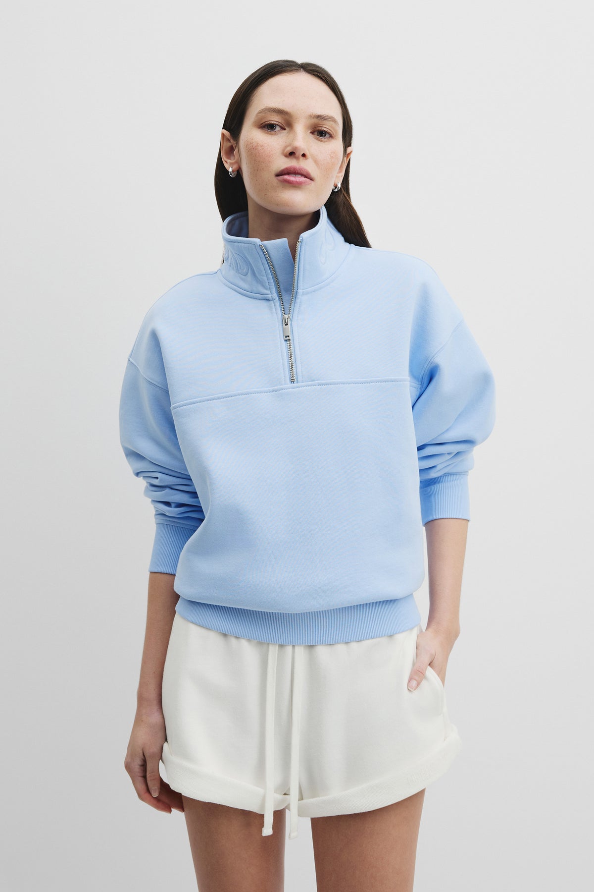 Australian Cotton Zip Collar Sweat
