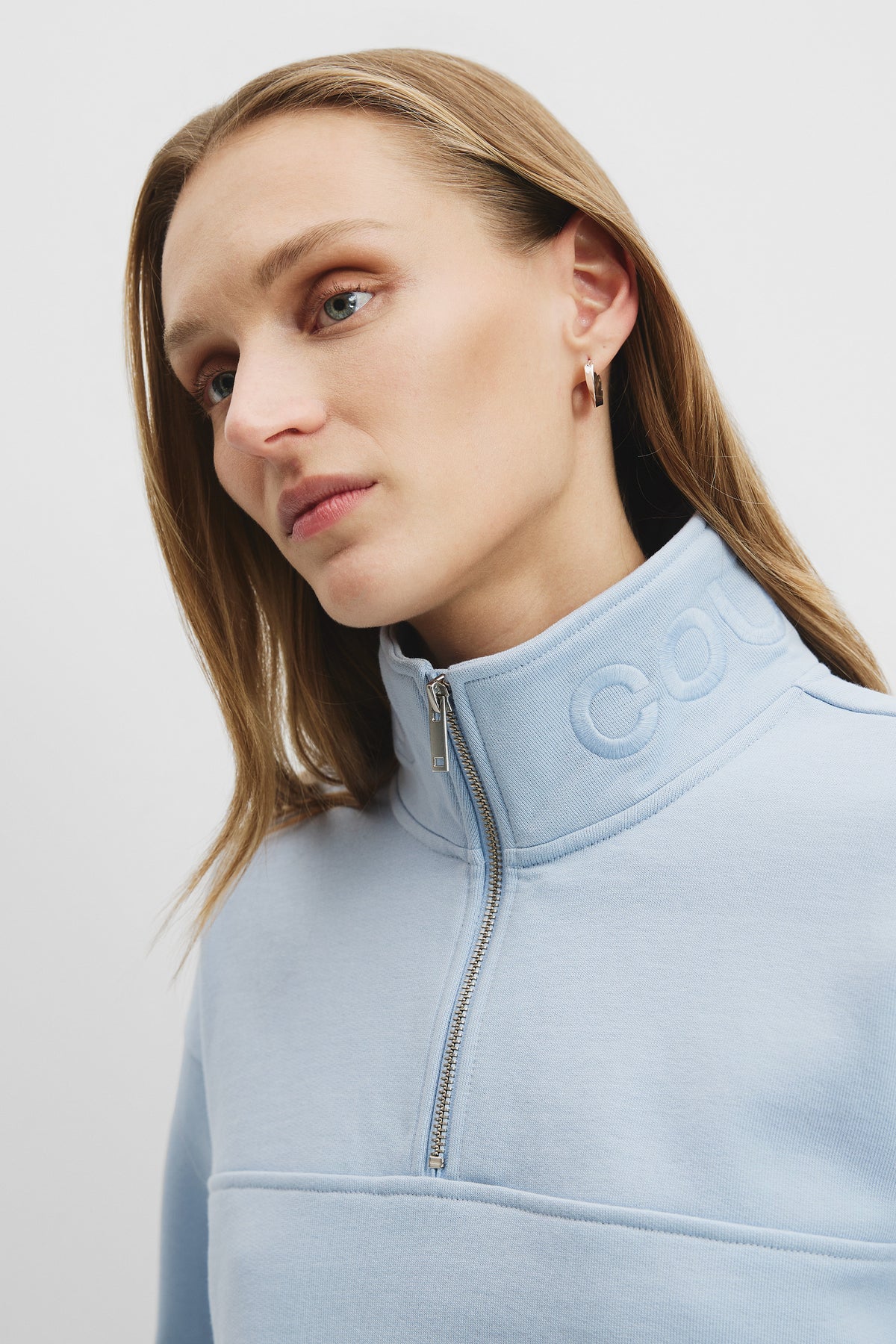Australian Cotton Zip Collar Sweat