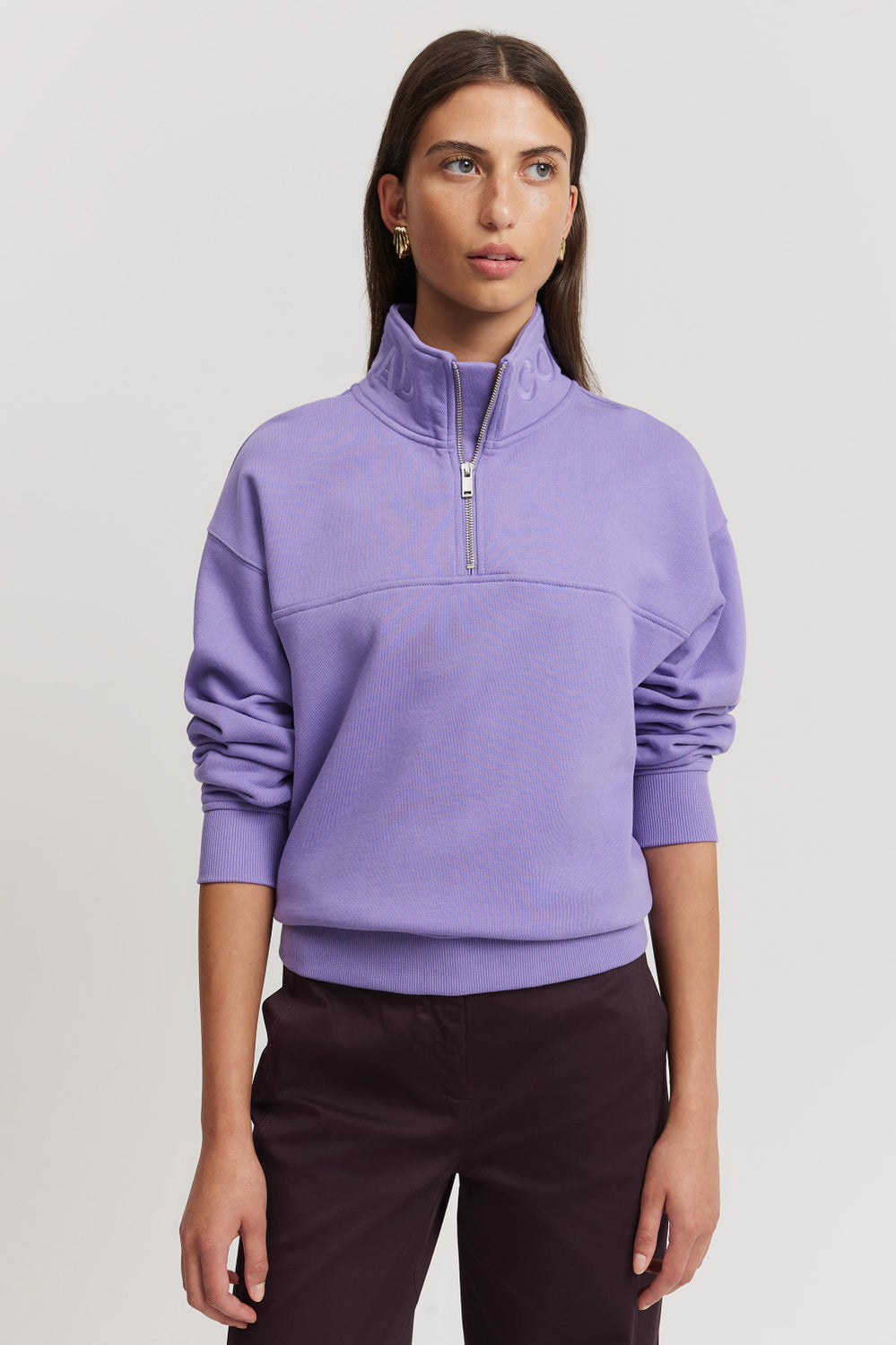 Australian Cotton Zip Collar Sweat