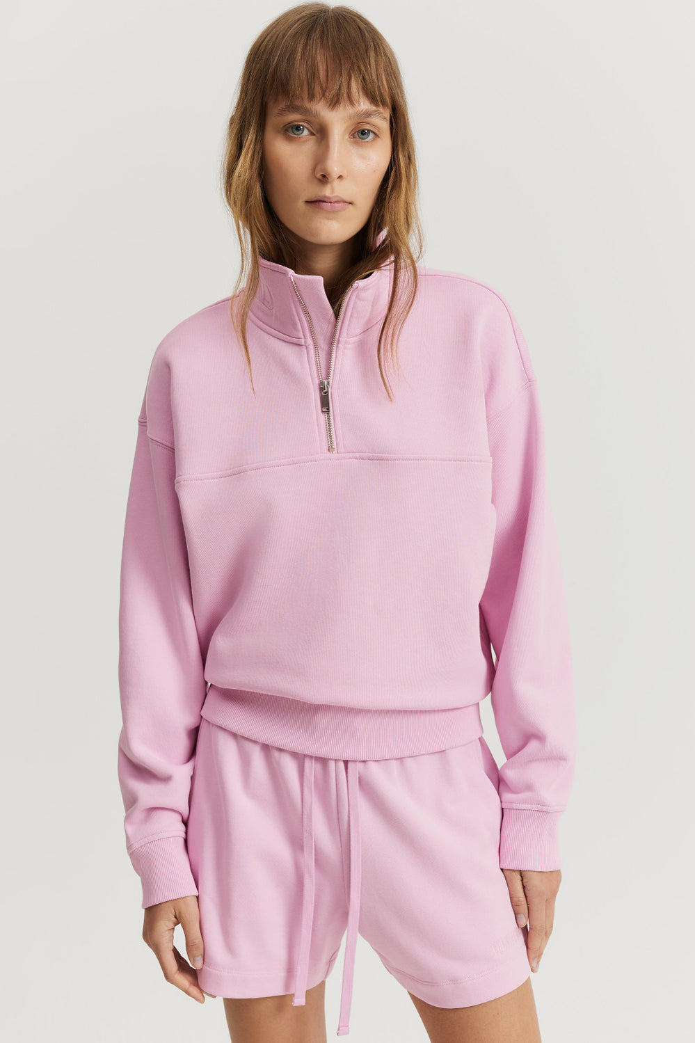 Australian Cotton Zip Collar Sweat