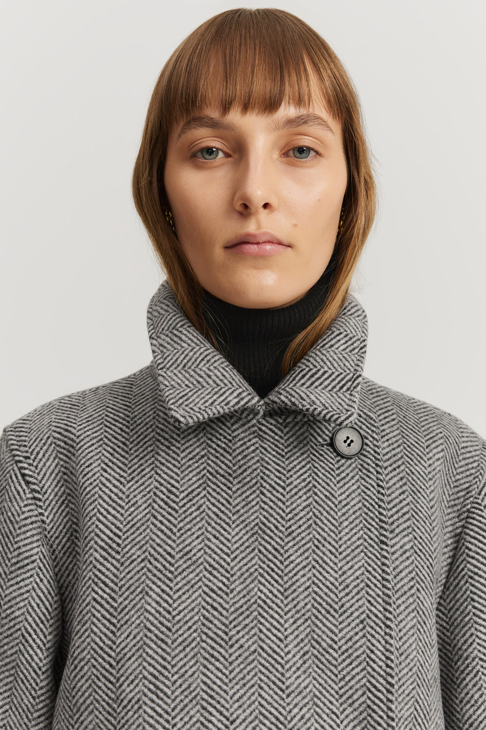 Herringbone Peacoat