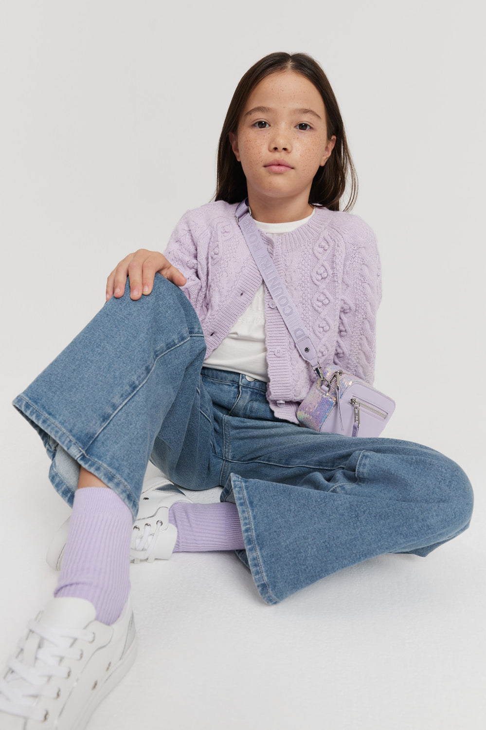 Scallop Cable Cardigan