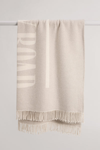 Cr Cotton Blend Logo Throw