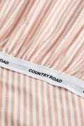 Brae Cotton Stripe Single Fitted Sheet