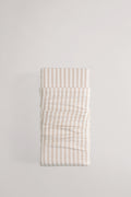 Brae Cotton Stripe Double Flat Sheet
