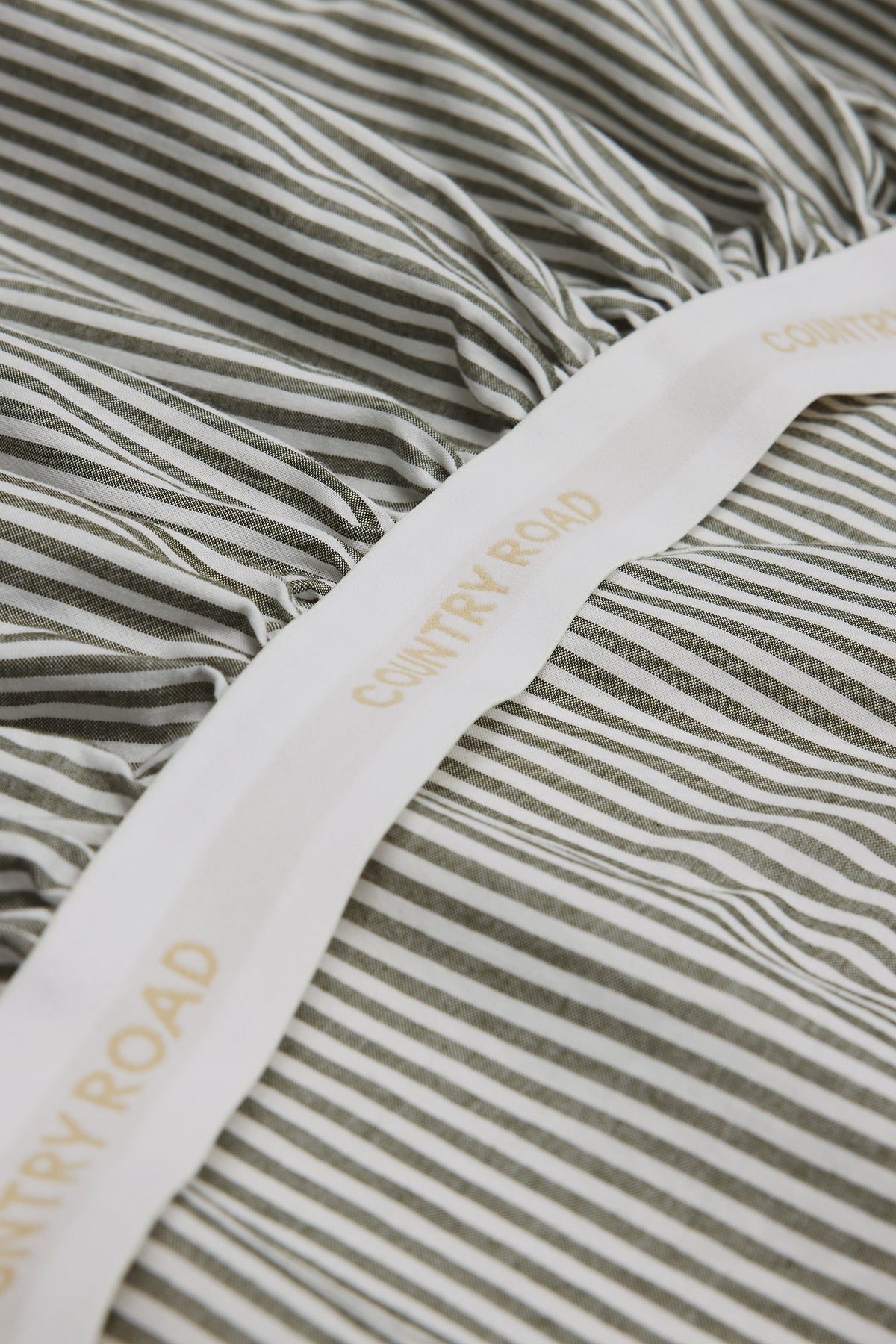 Brae Australian Cotton Stripe King Fitted Sheet