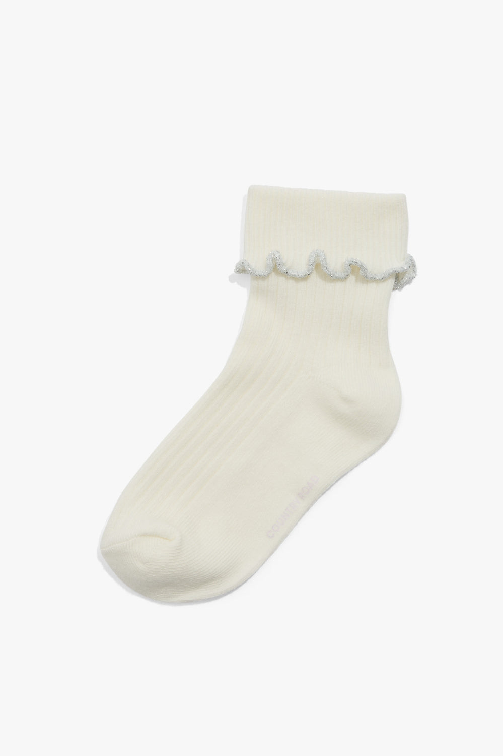 Organically Grown Cotton Blend Frill Sock