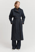 Relaxed Denim Trench