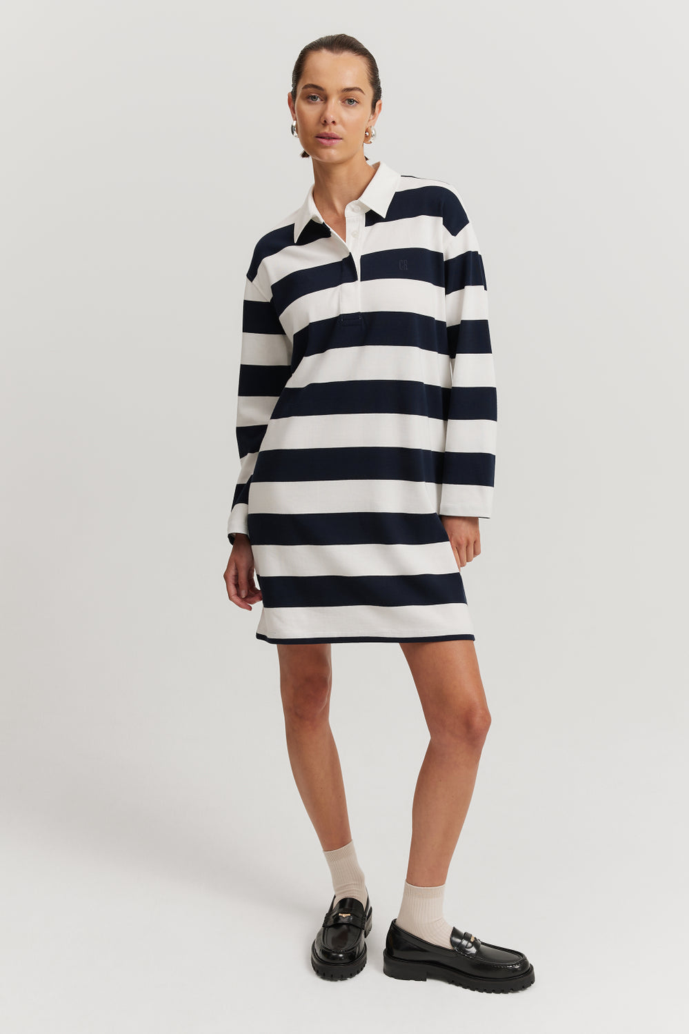 Cotton Stripe Rugby Dress