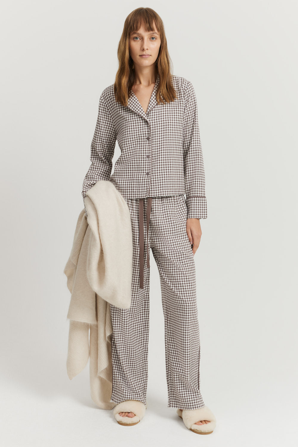 Cotton Check Flannel Pyjama Set