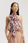 Print Pussybow Blouse